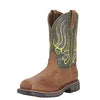 Ariat Groundbreaker Wide Square Steel Toe Work Boots - Men's Safety Toe Leather Work Boot