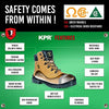 KPR Men's Women's M-222 CSA Approved ESR 6" Wide Waterproof 3M Thinsulate Safety Boot, Nubuck Wheat Men's US 5