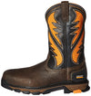 ARIAT Men's Intrepid Venttek Composite Toe Work Boot, Cocoa Brown/Work Orange, 9 Wide